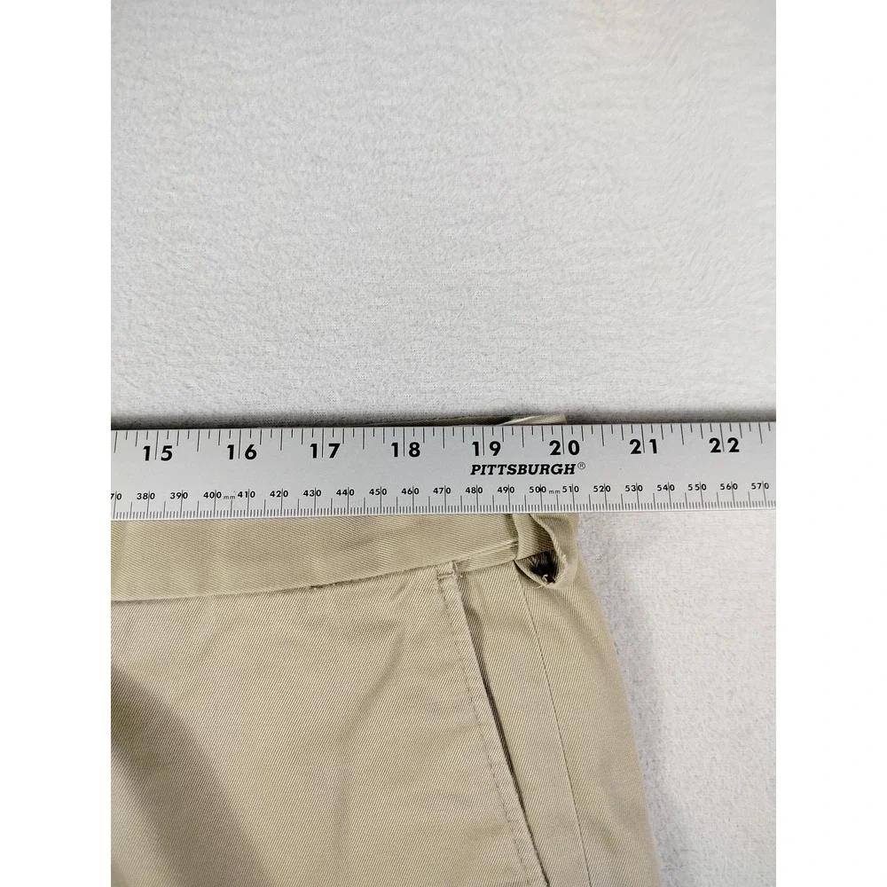 Lands' End Pants Mens 40 Beige Traditional Fit Chino Cotton Office Business‎